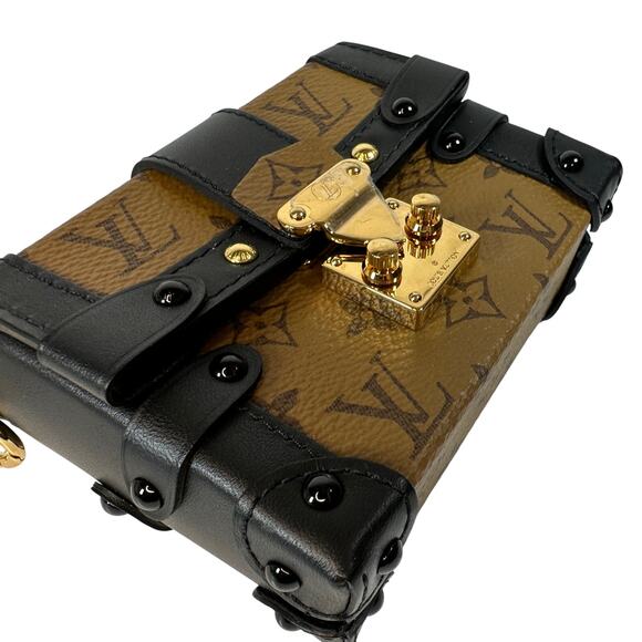 Louis Vuitton Reverse Monogram Trunk Bag Mini Essential Clutch LV VIP gift - Picture 14 of 16